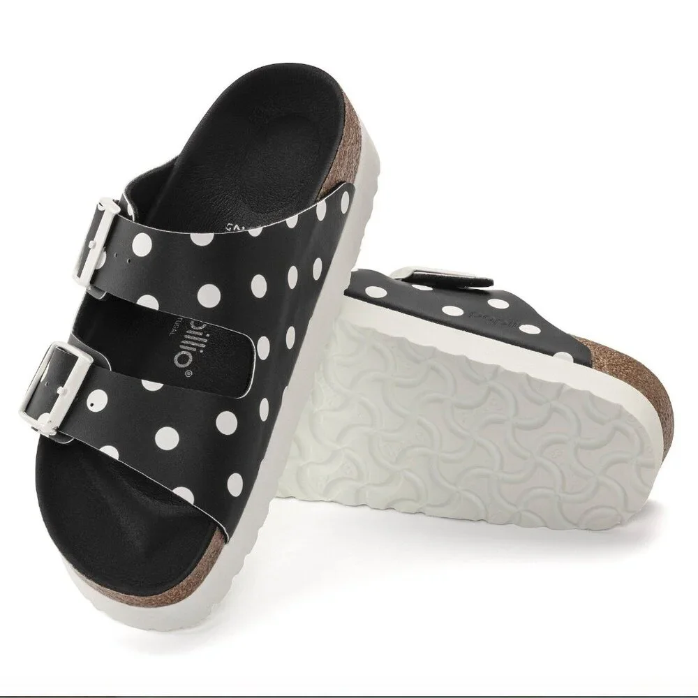 Birkenstock Papillio Arizona Platform Polka Dot Sandals EU 36 / US 5-5.5